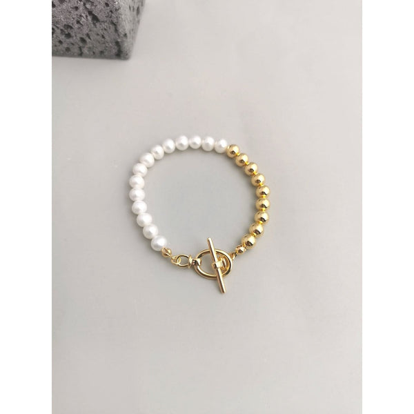 S925 Silver Pearl Bracelet