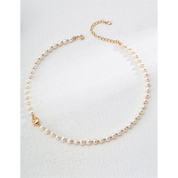 S925 Silver Minimalist Natural Pearl Necklace/Bracelet