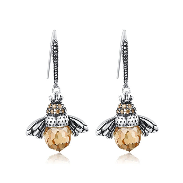 Lovely Bee Kiss Drop Earrings