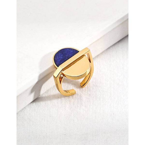 S925 Silver Lapis Lazuli Ring