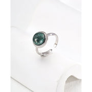 Elegant adjustable rings with natural green stones in silver and gold finishes, ideal for vintage jewelry lovers, jewelry storage collections, or jewelry websites. Perfect for gem jewelry enthusiasts, emerald ring jewelry seekers, and jewelry designers. Great for gifting jewelry for mom or enhancing earrings and rings collections with a timeless style.