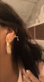 Diamond-encrusted gold hoop earrings for earrings piercing, jewelry storage, jewelry websites, and vintage jewelry lovers. Perfect for jewelry designers or jewelry for mom.