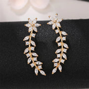 Elegant floral vine ear cuff earring for "jewelry storage," "jewelry websites," and "vintage jewelry." Perfect for "earrings piercing" or "body jewelry," designed by top "jewelry designers" with timeless charm.
