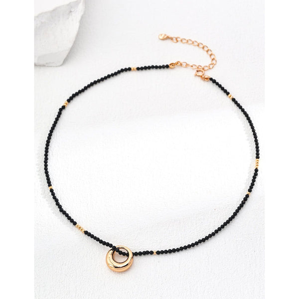 S925 Silver Agate Necklace - Hover Image