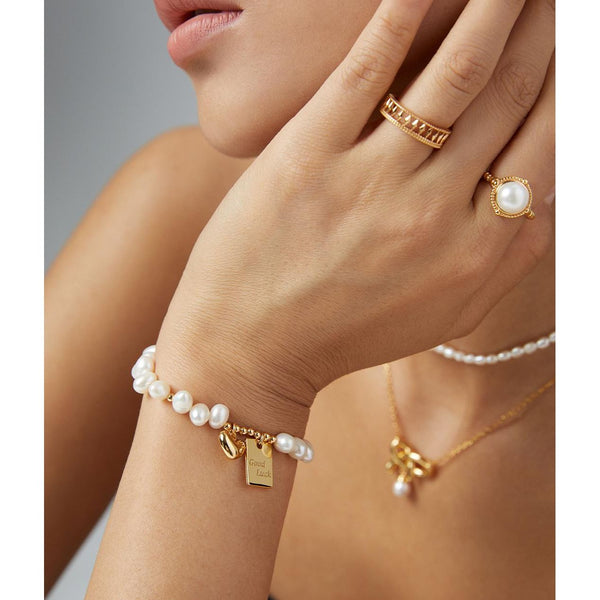 S925 Silver Lucky Pearl Bracelet - Hover Image