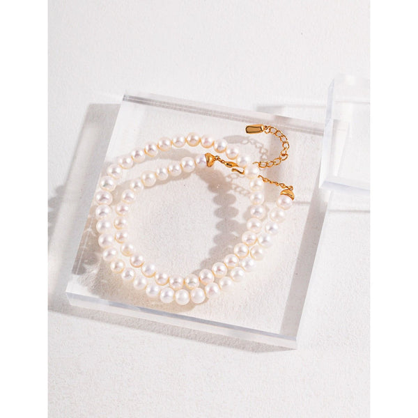 S925 Silver Natural Pearl Necklace