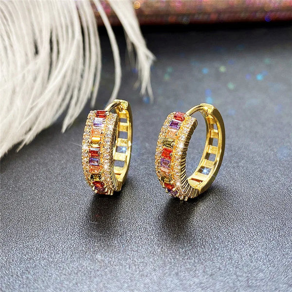 Gold Hoop Earrings - Hover Image