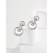 Gold and silver drop earrings with crystal accents, ideal for jewelry designers, jewelry websites, and jewelry storage. Perfect for vintage jewelry lovers, earrings rings combinations, and pairing with mature women hairstyles. A must-have for gem jewelry collections and diamond and jewelry enthusiasts.