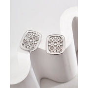 Gold and silver square floral earrings for elegant jewelry storage, designed for jewelry websites, vintage jewelry lovers, and perfect for earrings piercing or rings. Great for showcasing jewelry cleaning, jewelry designers, and jewelry repair close to me. Ideal for mature women hairstyles, turquoise jewelry, emerald ring jewelry, and jewelry brands, offering timeless charm and style.