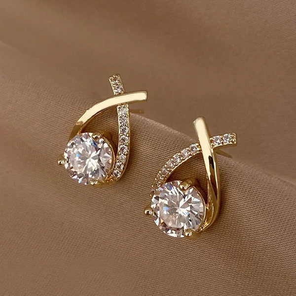Fashion Cross Stud Earrings - Hover Image