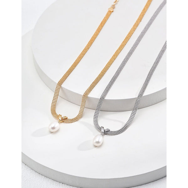 S925 Silver Pearl Necklace