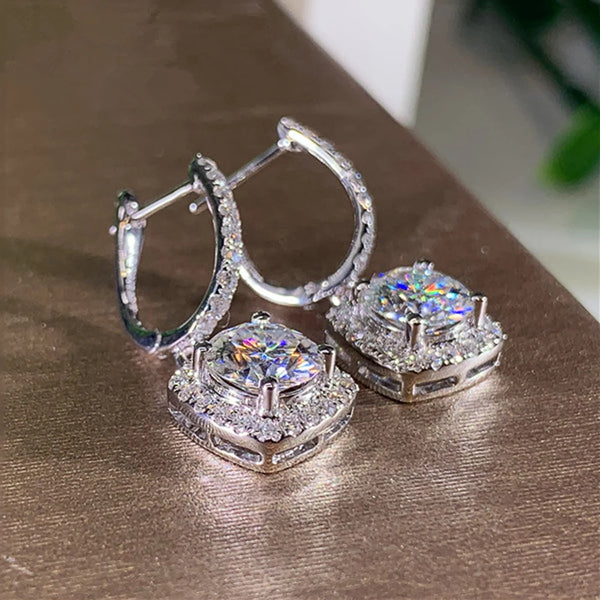 New Trendy Square Shape Drop Earrings - Hover Image