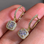 Luxury diamond drop earrings in silver, ideal for jewelry designers and collectors, suitable for elegant occasions, featured on jewelry websites and jewelry storage collections.