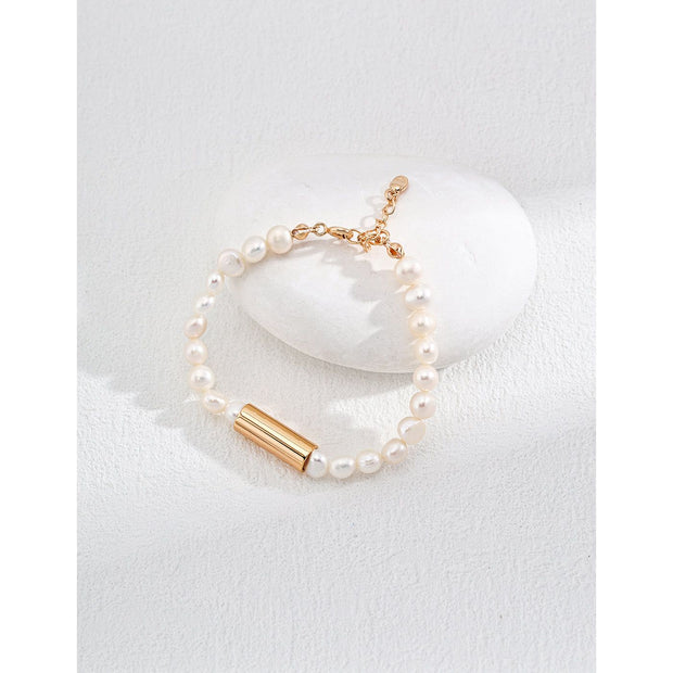 S925 Silver Natural Pearl Bracelet - LisaL's Boutique