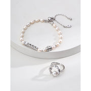 S925 Silver Natural Pearl Bracelet